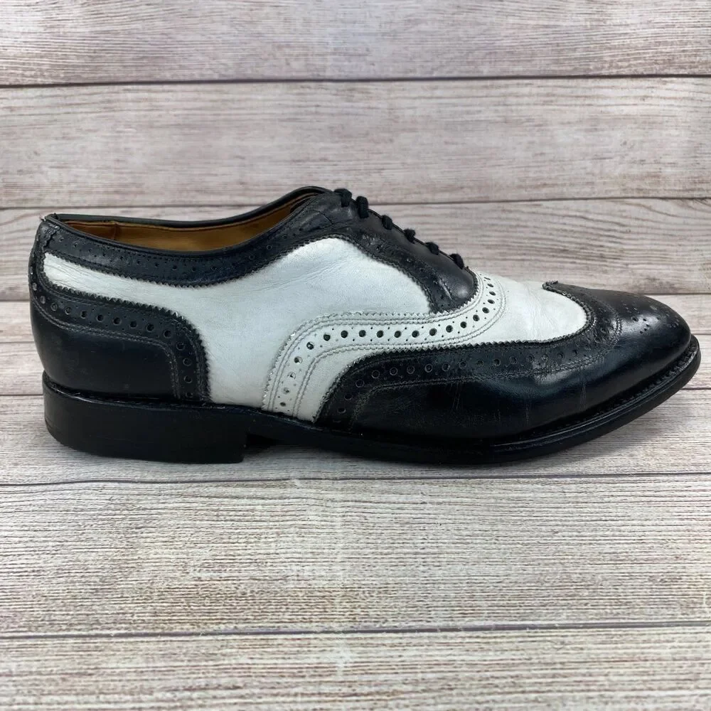 Allen Edmonds Broadstreet Spectator Wingtip Oxford Men's size 10 Extra Wide 3E